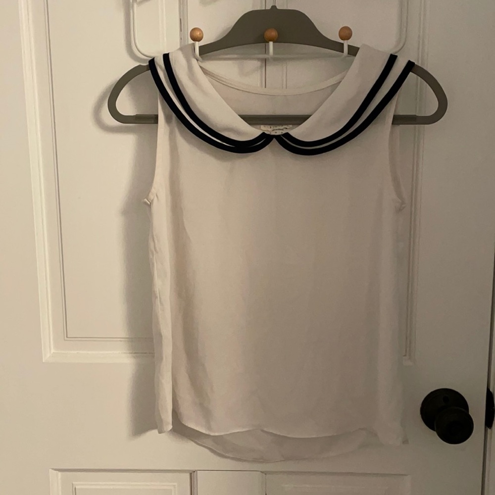 Peter Pan collared blouse